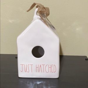 New Rae Dunn “Just Hatched” ceramic Birdhouse